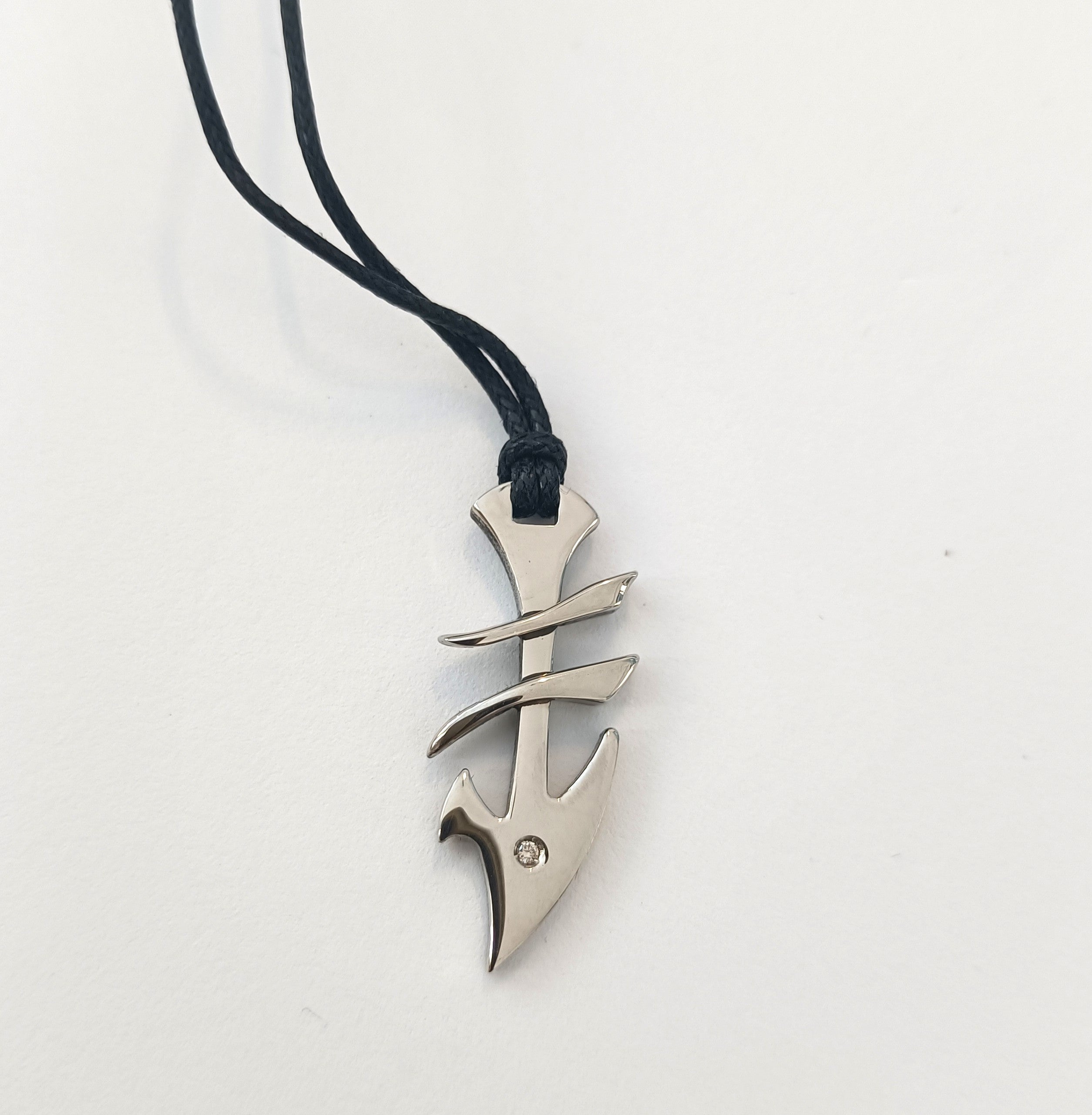 COLLINI IN ACCIAIO  ANALLERGICO CON DIAMANTINO NATURALE