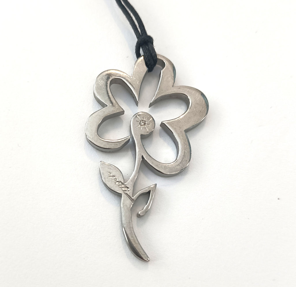 COLLINI IN ACCIAIO  ANALLERGICO CON DIAMANTINO NATURALE