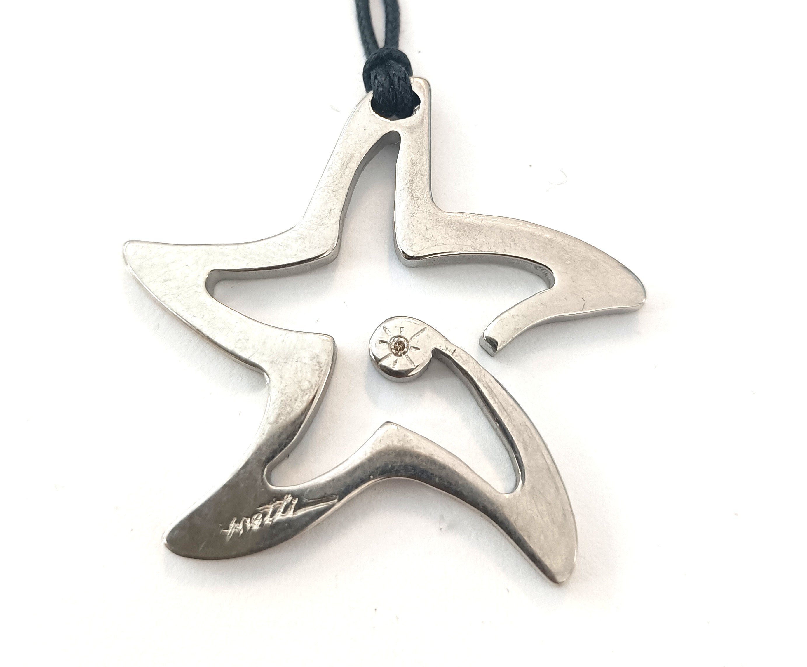 COLLINI IN ACCIAIO  ANALLERGICO CON DIAMANTINO NATURALE