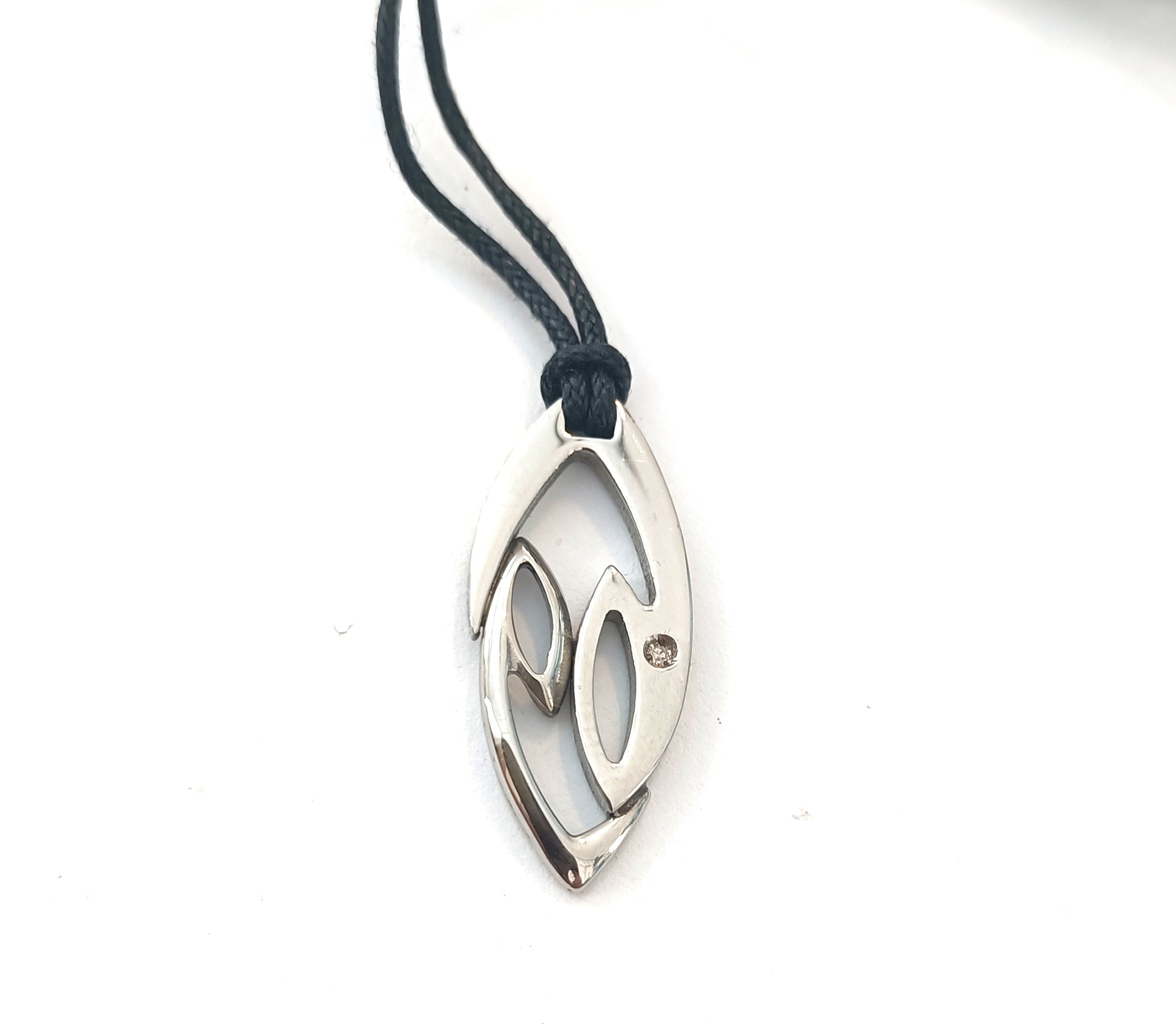 COLLINI IN ACCIAIO  ANALLERGICO CON DIAMANTINO NATURALE