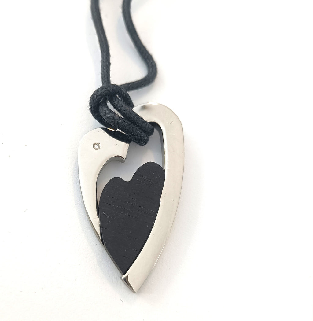 COLLINI IN ACCIAIO  ANALLERGICO CON DIAMANTINO NATURALE