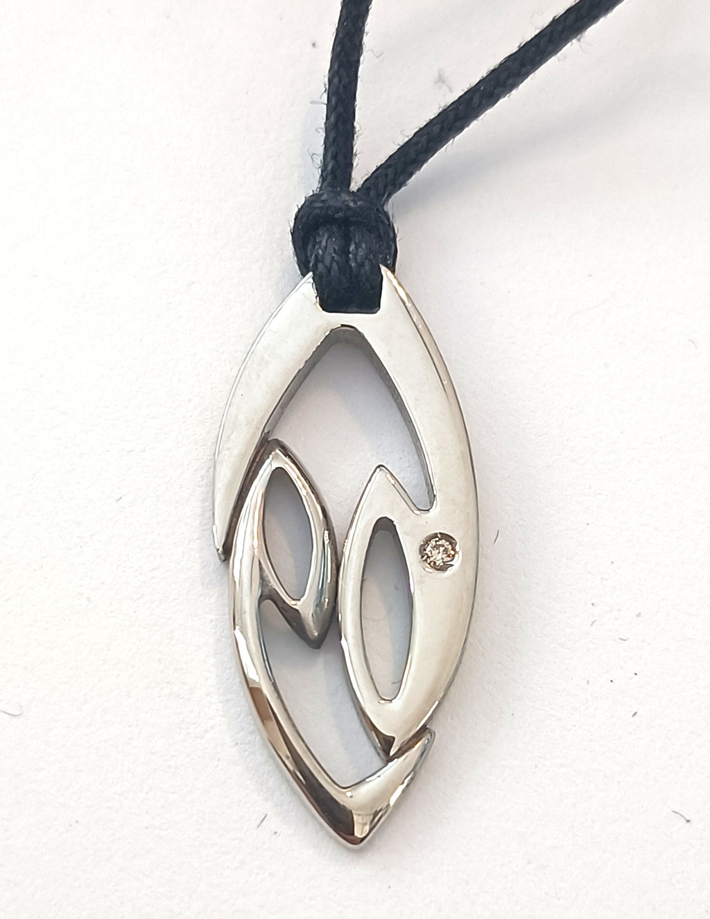 COLLINI IN ACCIAIO  ANALLERGICO CON DIAMANTINO NATURALE