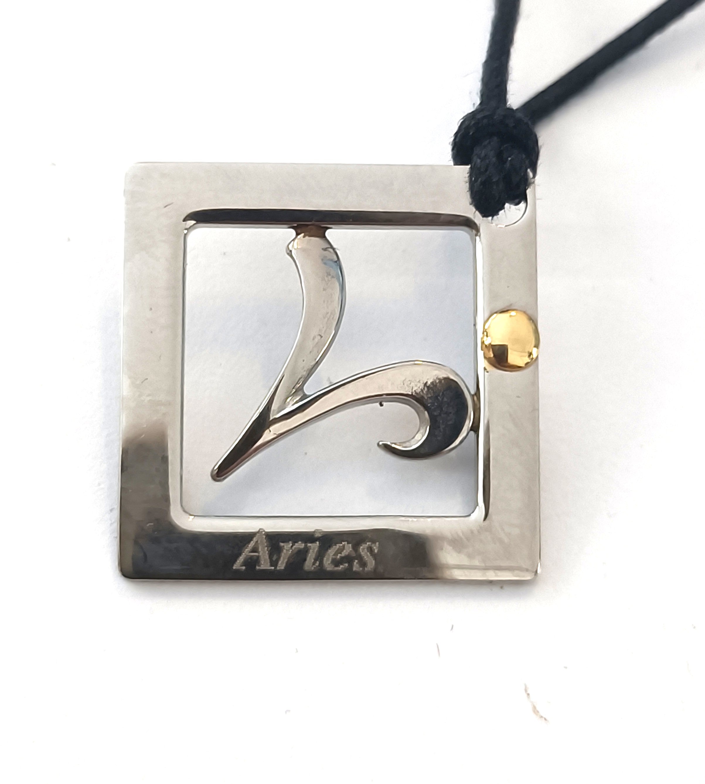 COLLINI SEGNI ZODIACALI ACCIAIO E ORO 18KT