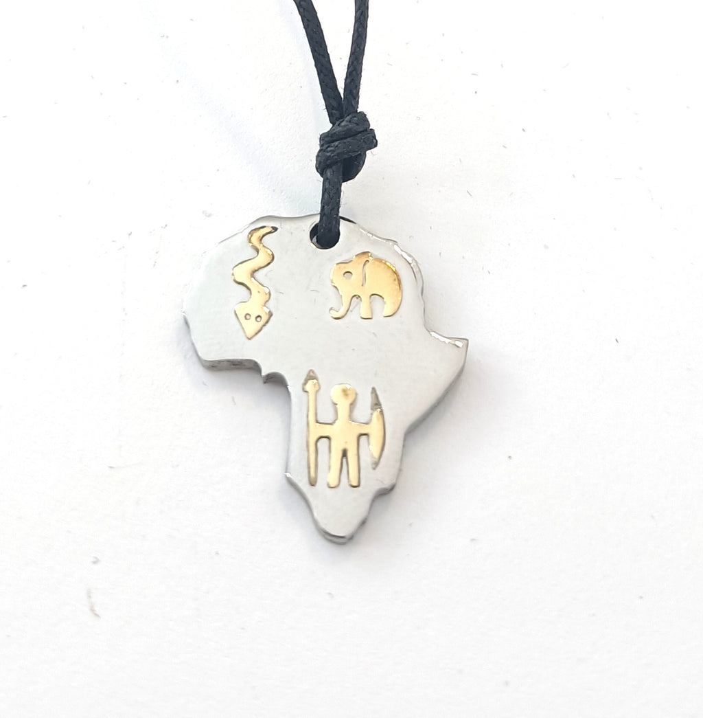 COLLINI IN ACCIAIO ANALLERGICO E ORO 18KT