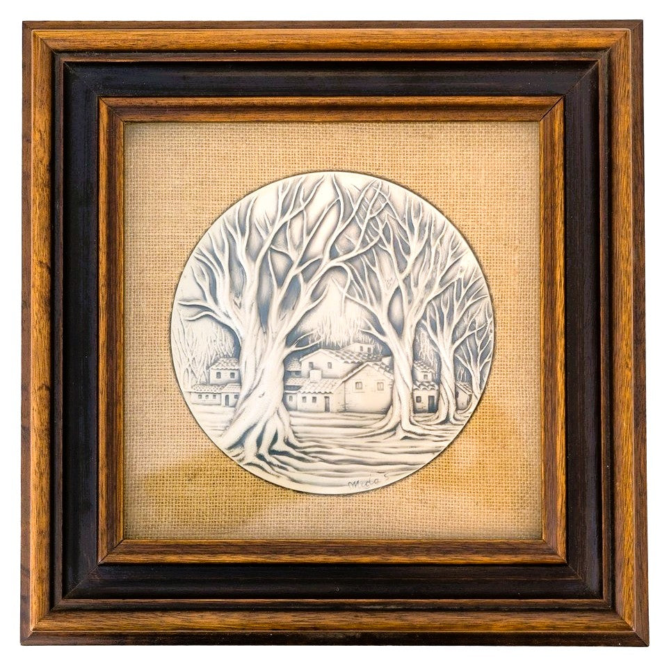 QUADRETTO SBALZATO IN ARGENTO 999 "MIDA"